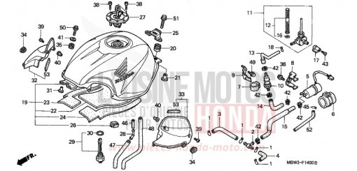 RESERVOIR A CARBURANT (1) CBR600FY de 2000